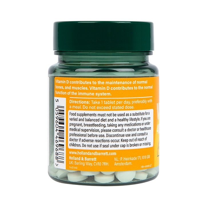 Holland & Barrett Vitamin D 400 I.U. 10ug 90 Tablets